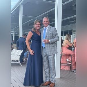 Navy dress from Nordstrom